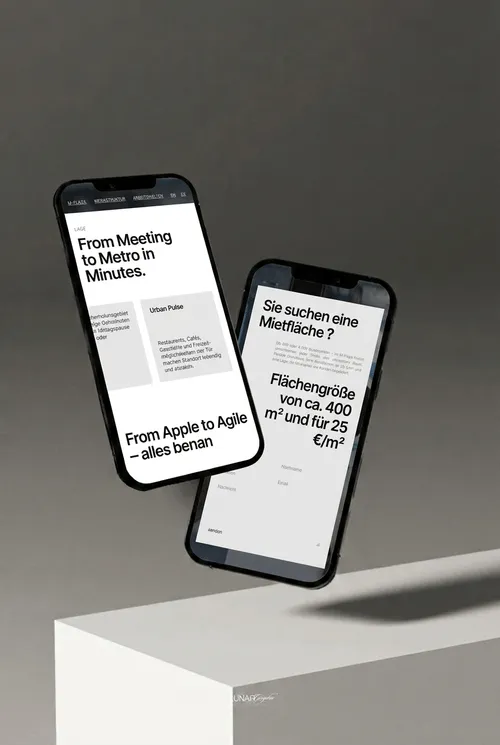 Sixrooms | Kreativagentur München | Banderole – floating phones meeting form