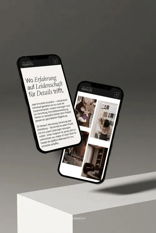 All About Maison Website mobil – Erfahrung und Details