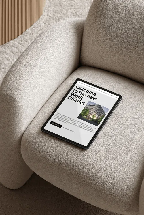 Sixrooms | Kreativagentur München | Banderole – ipad boucle chair