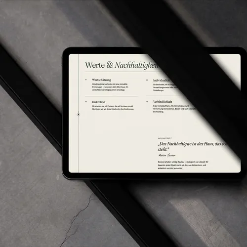 Sixrooms | Kreativagentur München | Banderole – ipad concrete Website Mockup 3