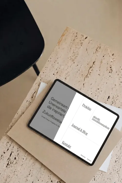 Sixrooms | Kreativagentur München | Banderole – ipad menu clean