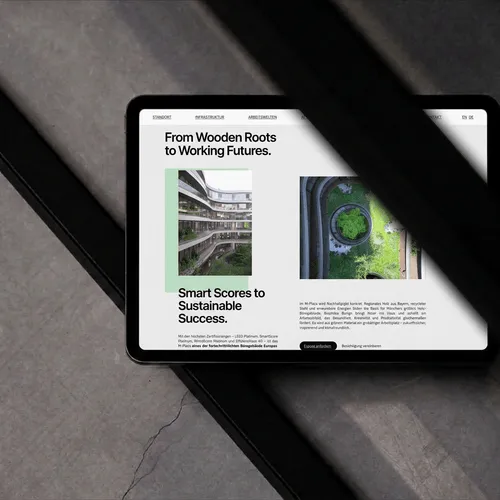 Sixrooms | Kreativagentur München | Banderole – ipad wooden roots