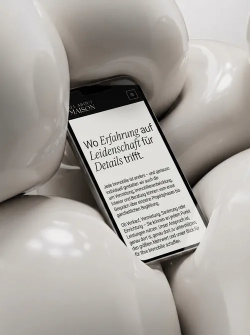 Sixrooms | Kreativagentur München | Banderole – iphone Website Mockup