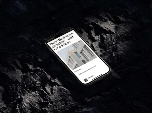 Sixrooms | Kreativagentur München | Banderole – iphone Bildmotiv Website Mockup