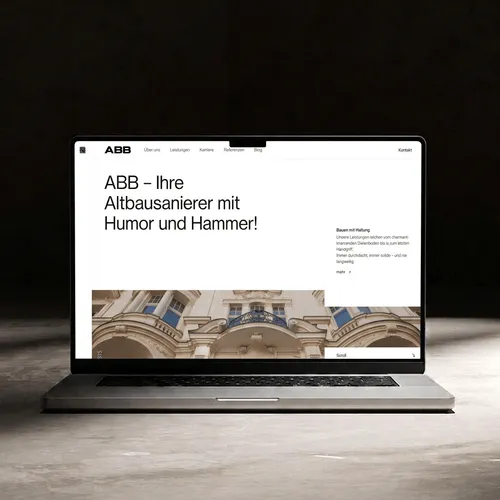Sixrooms | Kreativagentur München | Banderole – laptop Website Mockup 3