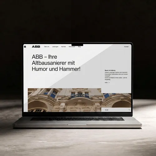Sixrooms | Kreativagentur München | Banderole – macbook studio Website Mockup 2