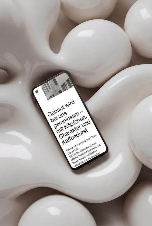 Sixrooms | Kreativagentur München | Banderole – phone wave Website Mockup 2