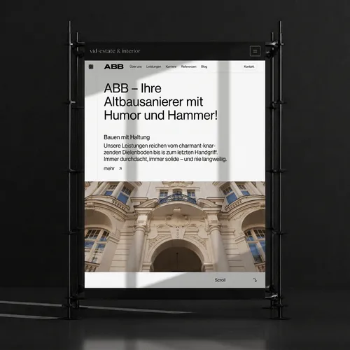 Sixrooms | Kreativagentur München | Banderole – Poster Website Mockup 3